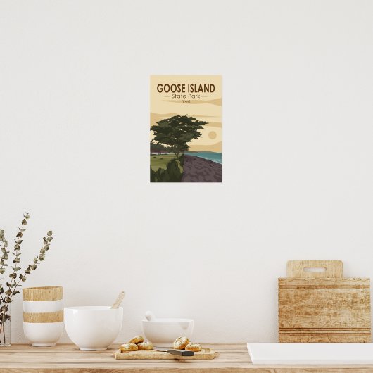 Goose Island State Park Texas  Poster (Keuken)