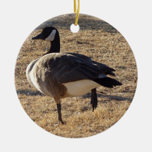 Goose kerstversiering keramisch ornament (Voorkant)
