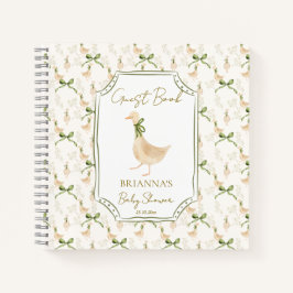 Goose kwekerij rijmt baby shower gastenboek notitieboek