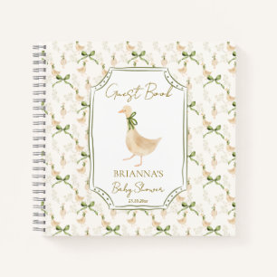 Goose kwekerij rijmt baby shower gastenboek notitieboek