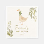 Goose kwekerij rijmt baby shower monogrammed servet (Voorkant)