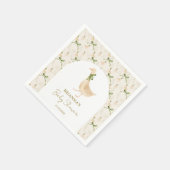 Goose kwekerij rijmt baby shower monogrammed servet (Hoek)