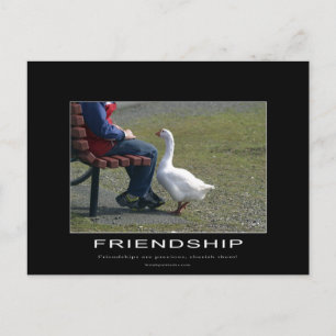 Goose & Little Boy Friendship Briefkaart