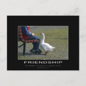 Goose & Little Boy Friendship Briefkaart (Voorkant)