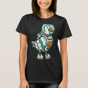 Goose Lover Toekomst Astronaut Ruimtevaart Motor T-shirt