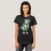 Goose Lover Toekomst Astronaut Ruimtevaart Motor T-shirt (Voorkant volledig)