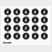 Goose Mess Met Honk Krijg de Bonk Funny Meme Manne Ronde Sticker (Vel)