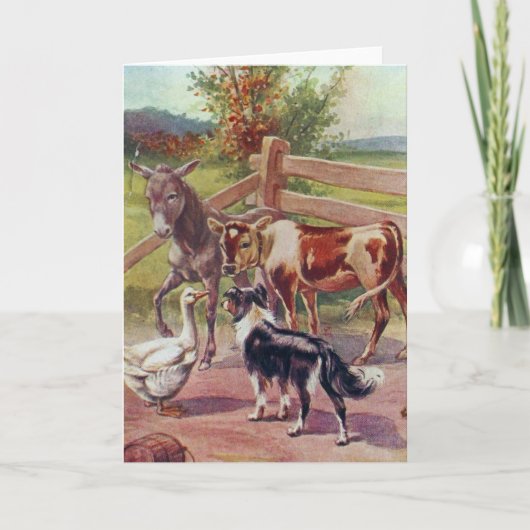 Goose met al zijn vrienden kaart (Voorkant)