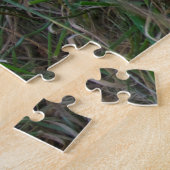 Goose met witte vleugels legpuzzel (Zijkant)