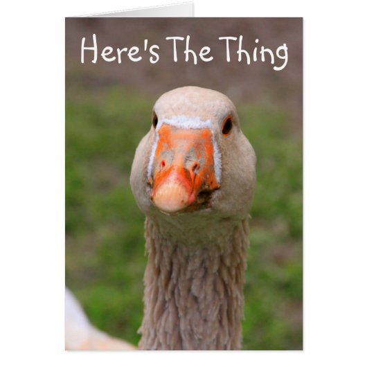 Goose Miss You Kaart (Voorkant)