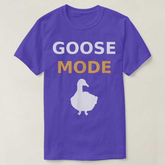 Goose Mode Funny Barnyard voor mannen vrouwen en K T-shirt (Design voorkant)