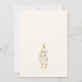 Goose Nest Neutral Baby Shower Invitation Kaart (Achterkant)