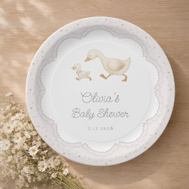 Goose Nursery Duck Gender Neutral Baby Shower Papieren Bordje