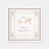 Goose Nursery Duck Neutral Baby Shower Servet (Voorkant)