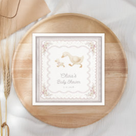 Goose Nursery  Duck Neutral Baby Shower Servet