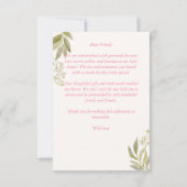 Goose nursery rhymes baby shower bedankkaart (Achterkant)