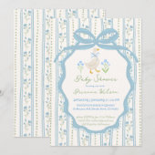 Goose nursery rhymes baby shower kaart (Voorkant / Achterkant)