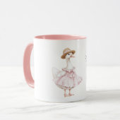 Goose Pink Dress Hat Mok (Voorkant links)
