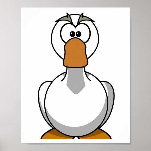 Goose Print - Cartoon Afbeelding (Voorkant)