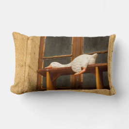 Goose restin op een bank Sierkussen Kussen