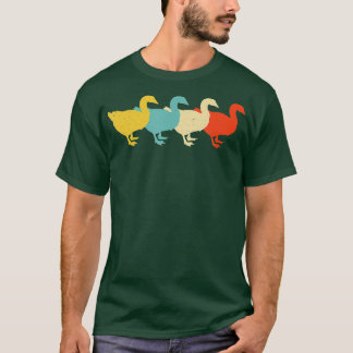 Goose Retro Waterfowl Dierenvriend 60s 70s T-shirt