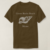 Goose Rocks Beach Maine Shell T-shirt (Design voorkant)