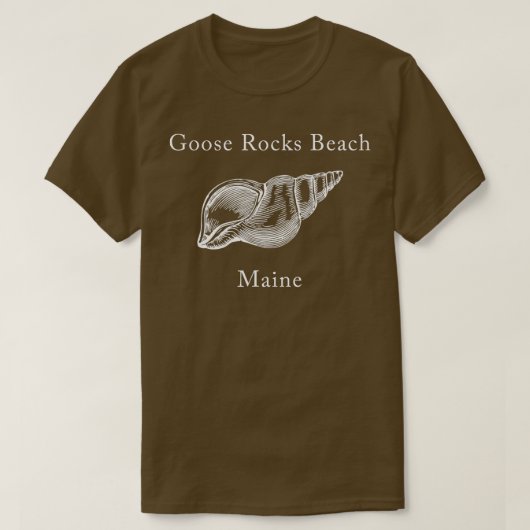 Goose Rocks Beach Maine Shell T-shirt (Design voorkant)