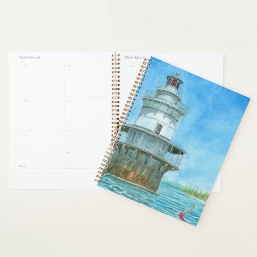 Goose Rocks Lighthosue Watercolor Planner (Display)