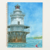 Goose Rocks Lighthosue Watercolor Planner (Voorkant)