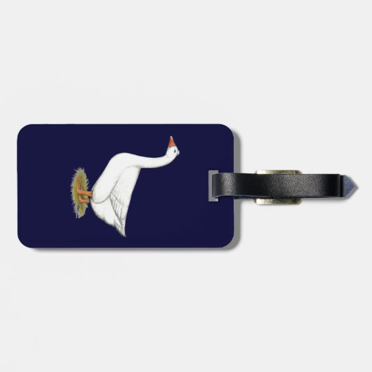 Goose Roman Tufted Bagagelabel (Achterkant horizontaal)