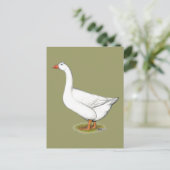 Goose Roman Tufted Briefkaart (Staand voorkant)