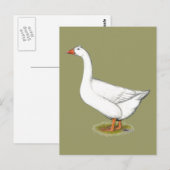 Goose Roman Tufted Briefkaart (Voorkant / Achterkant)