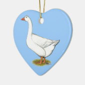 Goose Roman Tufted Keramisch Ornament (Links)