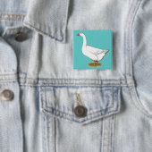 Goose Roman Tufted Vierkante Button 5,1 Cm (In situ)