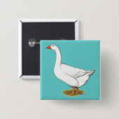 Goose Roman Tufted Vierkante Button 5,1 Cm (Voorkant /achterkant)