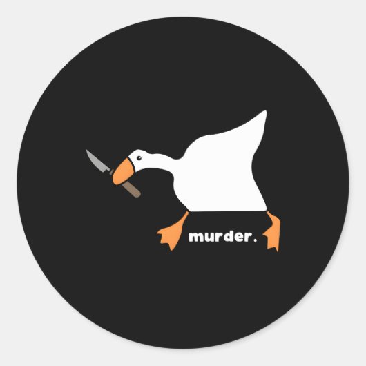 Goose Ronde Sticker (Voorkant)