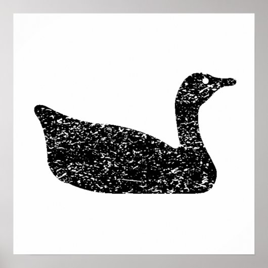 Goose Silhouette Poster (Voorkant)