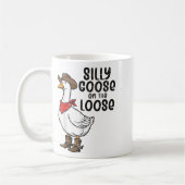 Goose Silly On The Loose Cowboy Funny Animal Men W Koffiemok (Links)