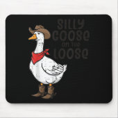 Goose Silly On The Loose Cowboy Funny Animal Men W Muismat (Voorkant)