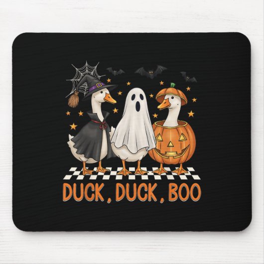 Goose Spooky Seizoen Halloween Duck Duck Boo Manne Muismat (Voorkant)