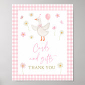 Goose Spring Roze Daisy Kaarten en geschenken Teke Poster (Voorkant)