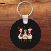 Goose Squad Christmas Light Reindeer Crew Xmas Mat Sleutelhanger (Voorkant)
