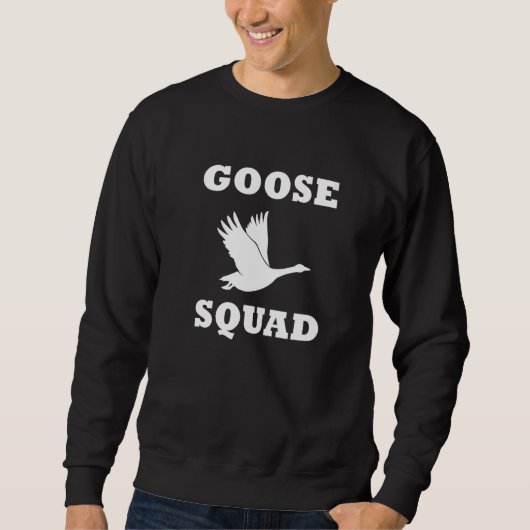 Goose Squad Cute Geese Wildlife Birds Premium Trui (Voorkant)