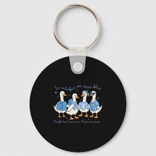 Goose Squad In november Draag we Blue Ribbon voor  Sleutelhanger