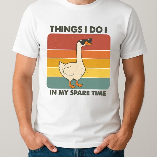 Goose Style Dingen die ik doe in mijn vrije tijd T-shirt