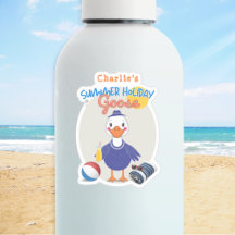 Goose Summer Holiday Fun Schattige gepersonaliseer