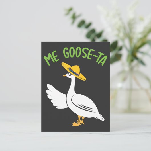 Goose-Ta Funny Mexican Spaans Goose Pun Briefkaart (Staand voorkant)