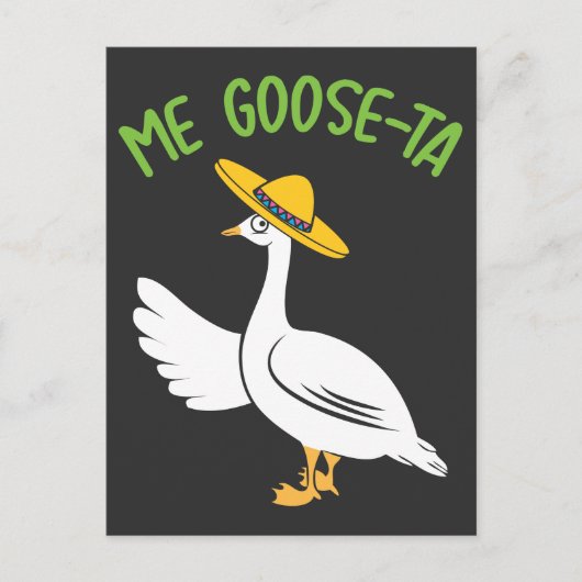 Goose-Ta Funny Mexican Spaans Goose Pun Briefkaart (Voorkant)