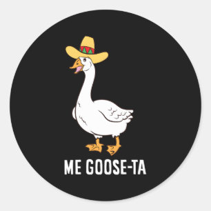 Goose Ta Mexicaans Spaans Goose Pun Ronde Sticker