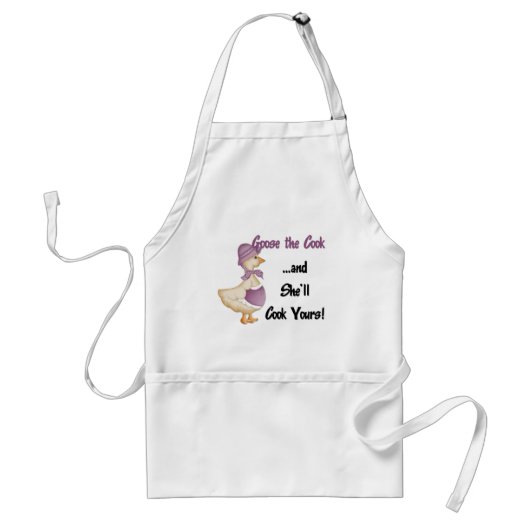 Goose the Cook Apron Standaard Schort (Voorkant)